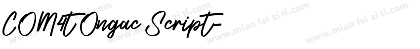 COM4t Ongac Script字体转换